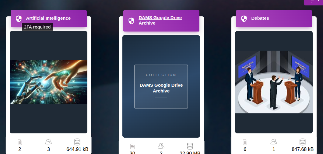 Two Factor Authentication Screenshot